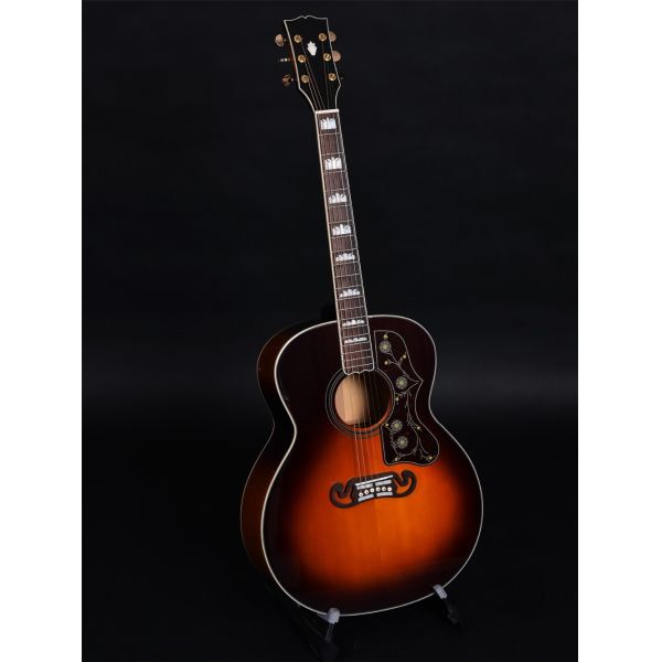 Customized 43 Inch size solid wood acoustic guitar flamed maple back side rosewood fingerboard