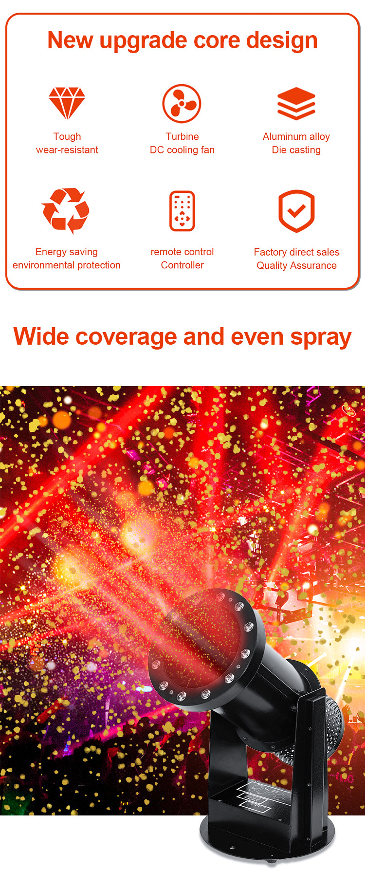 Влияние радуги машины воздуходувки Confetti машины DMX512 небольшого Confetti бумажное ручное