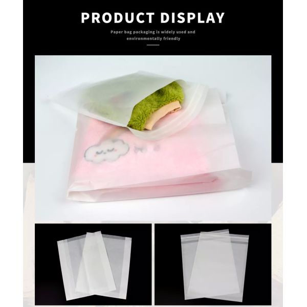 Тавот Eco Semi прозрачного бумажного мешка Glassine дружелюбный Biodegradable устойчивый