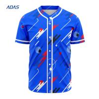 Custom Sublimed Printed Stripe Unisex Pull Over Baseball Jersey With Team Name