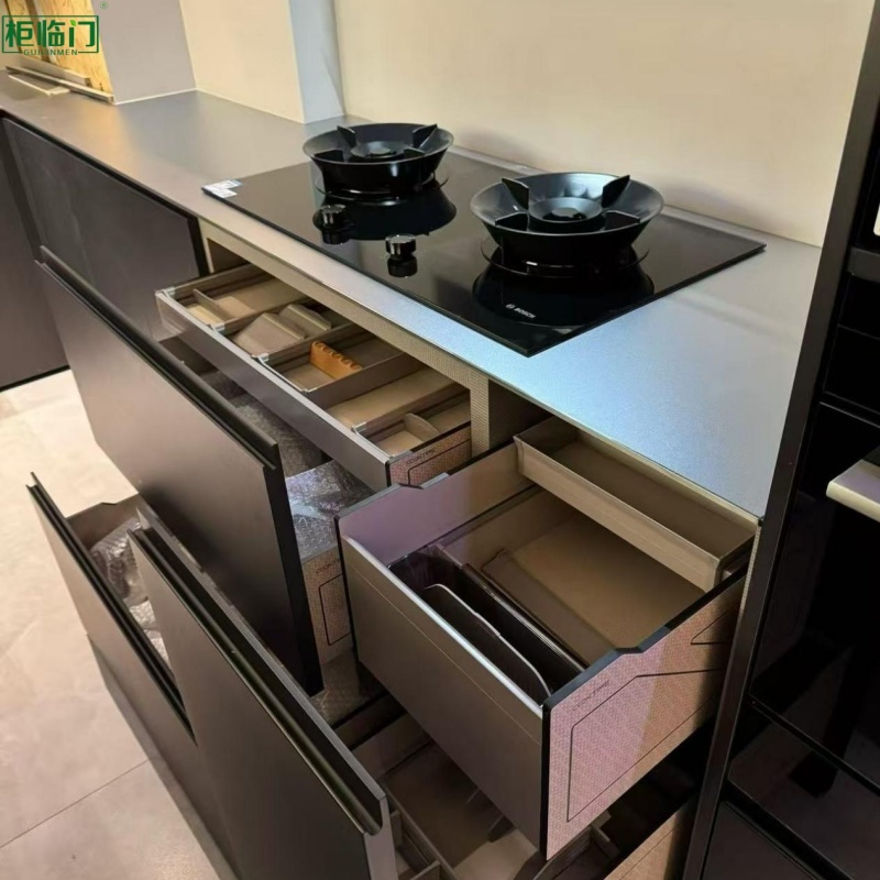 Waterproof Aluminum Kitchen Cabinet Moisture Proof Custom Colors