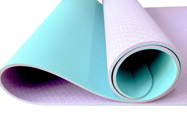 TPE Yoga Exercise Fitness Mats, High Density Non Slip Workout Mat