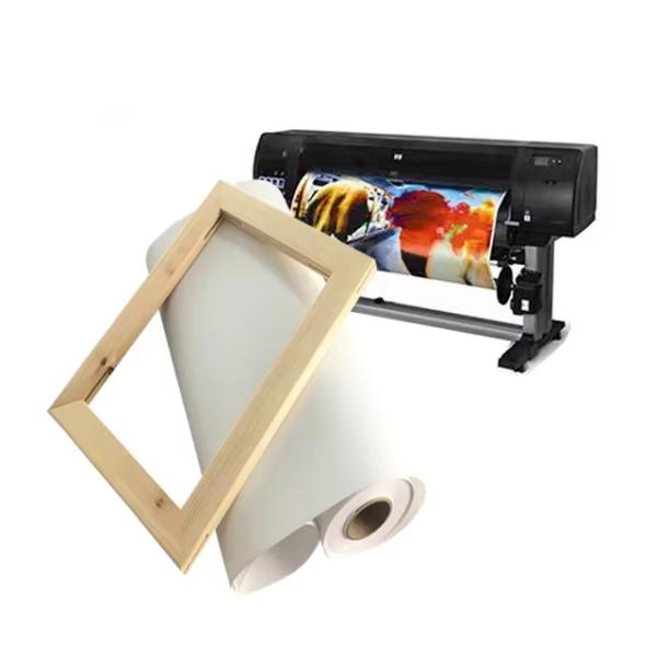 Aqueous Dye Ink Printing 420gsm Polycotton Canvas For Inkjet Printing