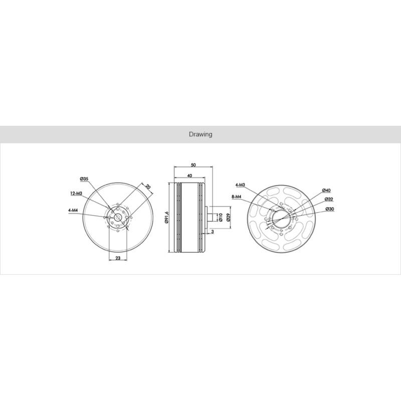 Wholesale T-motor P80 KV100/120/170 Agriculture Brushless Motor High Power Thrust And Performance For UAV Airplane Module