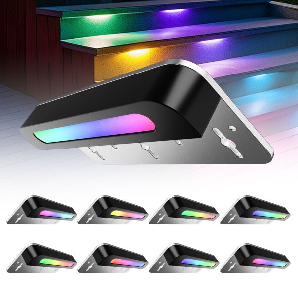 3W RGB BLE Mesh Outdoor Step Lights Wall Mounted Light With Motion Sensor