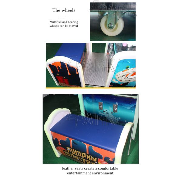 Apumpkin Monsters Lottery Crane Game Machine Four Wheels Easy To Move