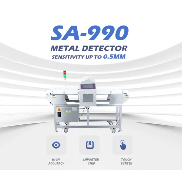 Промышленный детектор металлов для пищевых продуктов с туннелем конвейерного ремня для мяса пекарня закуска
