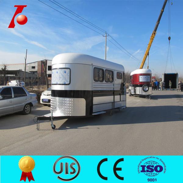 Chinese two horse trailer for sale,2 horse angle load trailer manufacturer