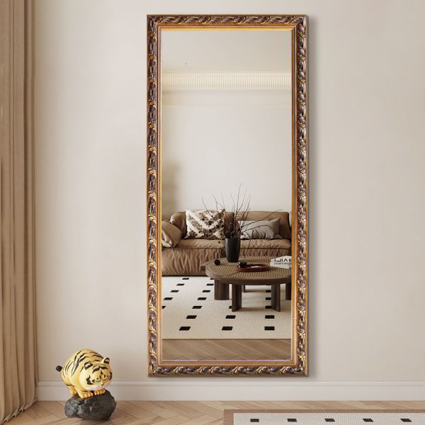 Rectangular Commercial Full Length Mirrors Shatterproof Plastic Frame Bathroom Mirror IP44