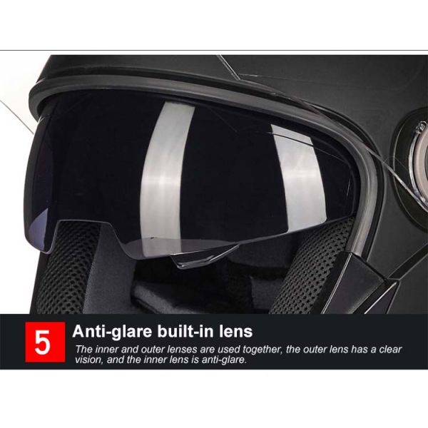 Breathable Function Anti-Collision Safety Protection Open Face Helmet for Motorcycle