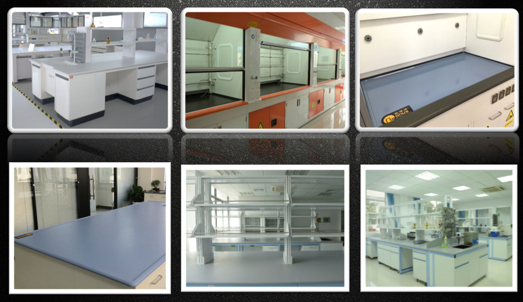 Moisture And Heat Resistance Laboratory Table Tops For School Lab Furniture