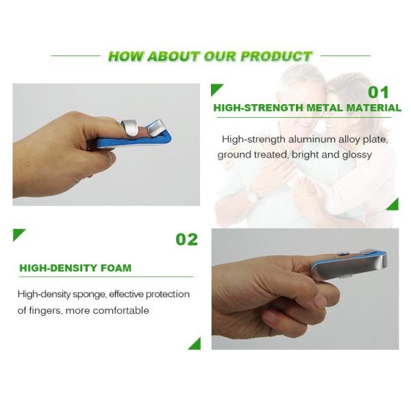 New type aluminium alloy white and blue finger splint manufacturer