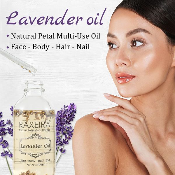 Pure Natural Whitening Moisturizing and Firming Lavender Hair Body Hand and Nail Care Essential Oil
