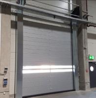 Puerta espiral de alta velocidad de aluminio transparente de seguridad