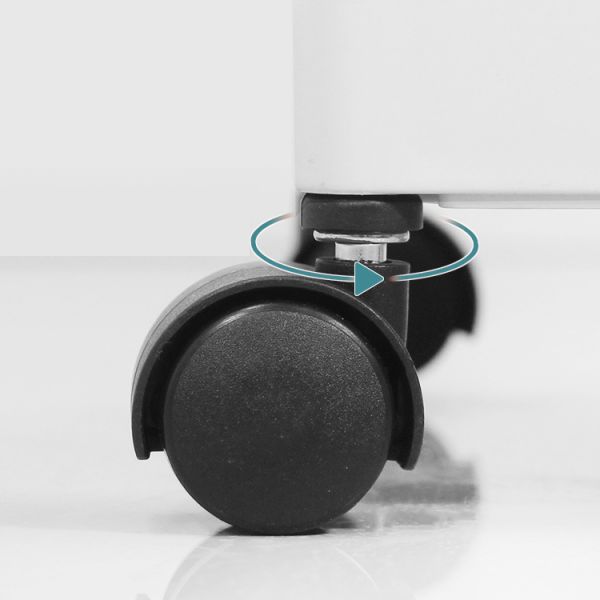 ABS Plastic Factory Direct Four-story Floor-mounted Movable Holders Corner Organizer Bathroom Storage Racks Stroller with Wheels