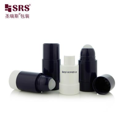 RPPE 50ml 75ml Plastic Roller Ball Bottle Replaceable Design Deodorant Gel Body Serum Applicator Bottles