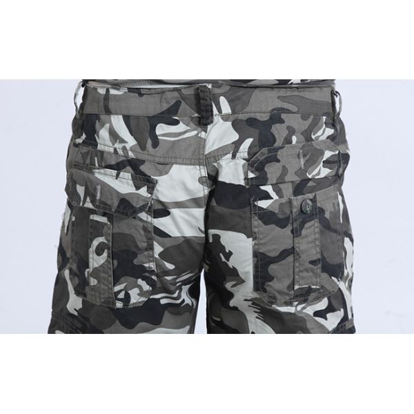 Slim Fit Camo Print Set Womens Military Uniform / Cotton Blend Army Camo Clothing