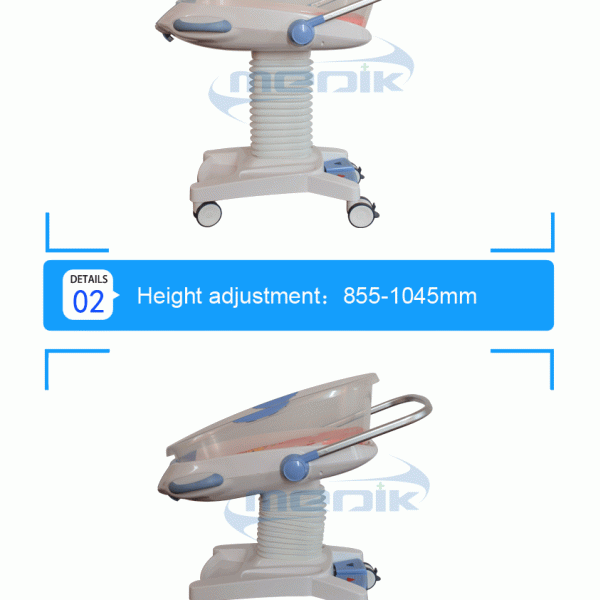 Touch Penal Medical Baby Cribs Height With Weighing Scale System Fit Infant