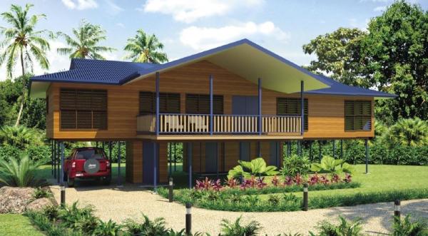 China Bali Casas de madeira pré-fabricadas de montagem rápida com armação de aço leve Bangalôs de praia