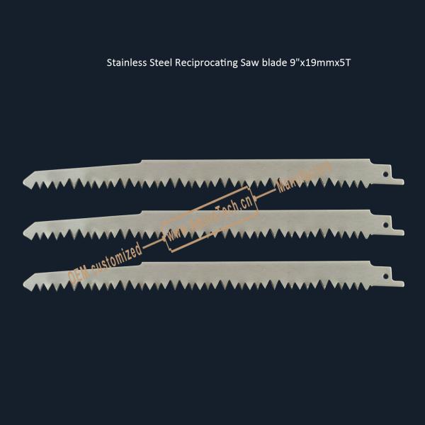 Stainless Steel Reciprocating Saw blade 9x19mmx5T,Cutting Wood,Frozen Meat,Bones