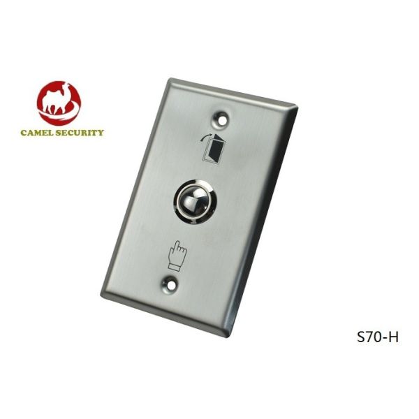 Stainless Steel Door Exit Push Button Switches Panel Mount American ANSI Size