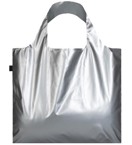 Customised Logo Metallic Color Reusable Shopping Bags Tote, Eco Foldable Shopping Carry Bag Grocery, Foldable Travel Bag