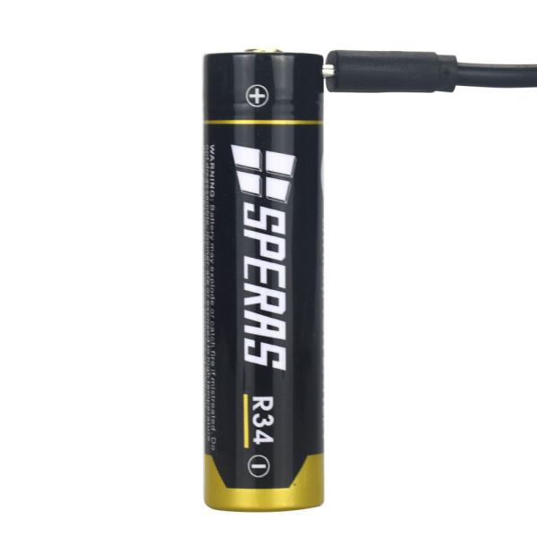3.7 Volt 3400mAh 18650 Rechargeable Battery With Micro USB Charging Port
