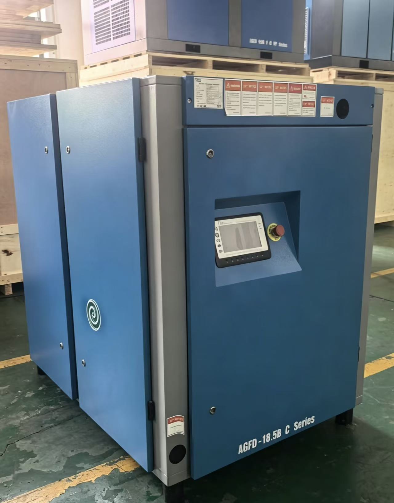 18.5KW Belt driven air-cooling oil inject screw compressor