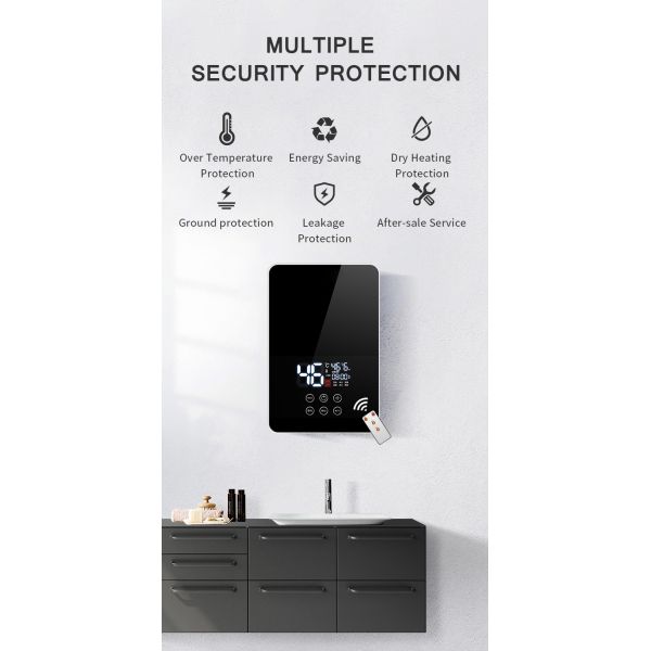 Customized 6kw Instant Hot Water Heater Multipoint Electric Heating