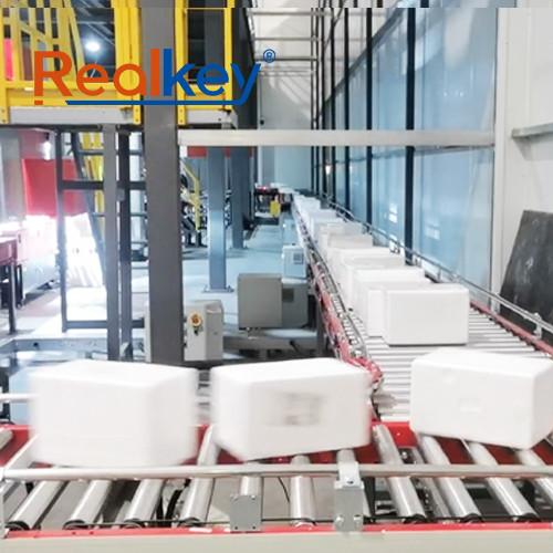 Customized Length Box Roller Conveyor Logistics Conveyor Systems Low Maintenance