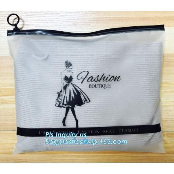 bag with window and zipper/slider zipper bag/aluminum foil zip lock bag, EVA PVC slider zipper bag for travel accessorie