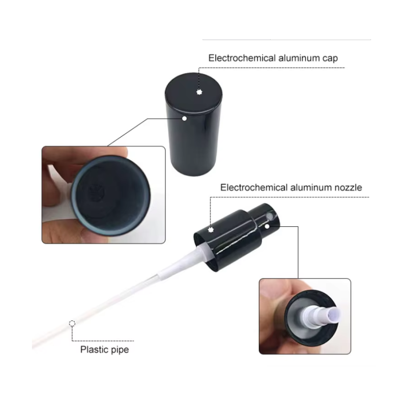 Shiny Aluminium Mist Sprayer Mist Perfume Spray Nozzle For Perfume Bottles