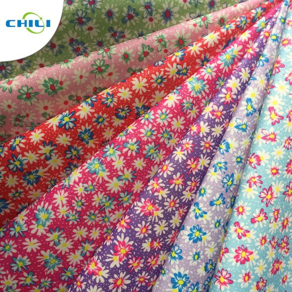 Decoration Faux Leather Tablecloth , Vinyl Leather Upholstery Wallpaper 54/55