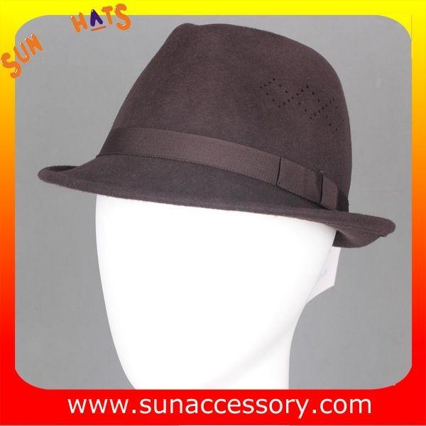 5780351 Sun Accessory customized  winner  fashion 100% wool felt fedora hats, unisex hats and caps wholesaling