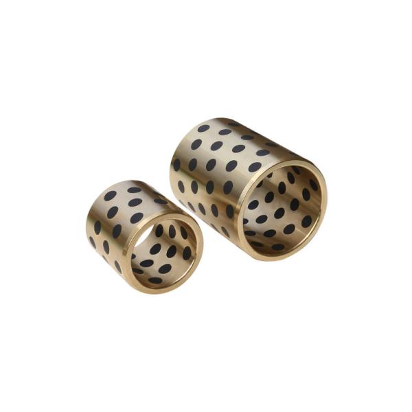 Wear Resistant Graphite Bronze Bearing with Flange for Construction Applications