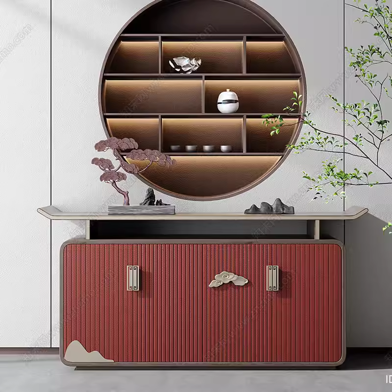 Hotel Solid Wood Deluxe Sideboard Customised Sideboard Storage Cabinet