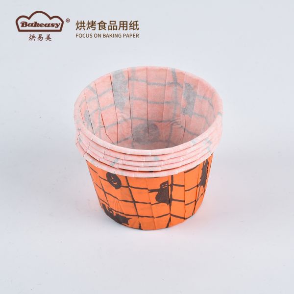 Rolled Rim Muffin Cup for Cupcakes Greaseproof & Disposable Premium Food-Grade Liners