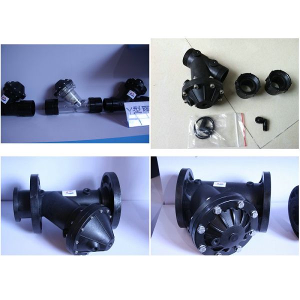 1' PA 2 Way Y Type Automatic Diaphragm Valve With Connector Non corrosive