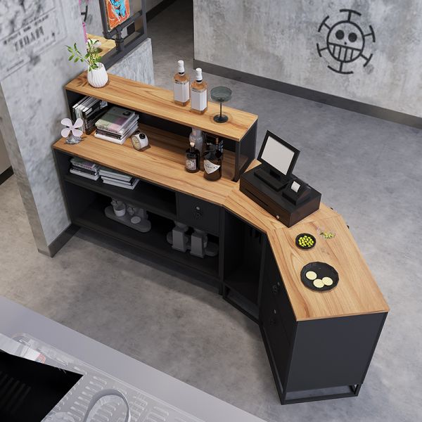 Modern Hotel Reception Desk Design with OEM ODM Accepted Front Desk Reception Counter
