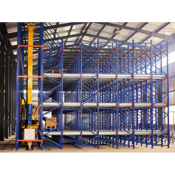 Two Way Radio Shuttle Racking and Stacker Crane Floor Supported SRM Storage And Retrieval Machine ASRS Automatic Storage And Retrieval System