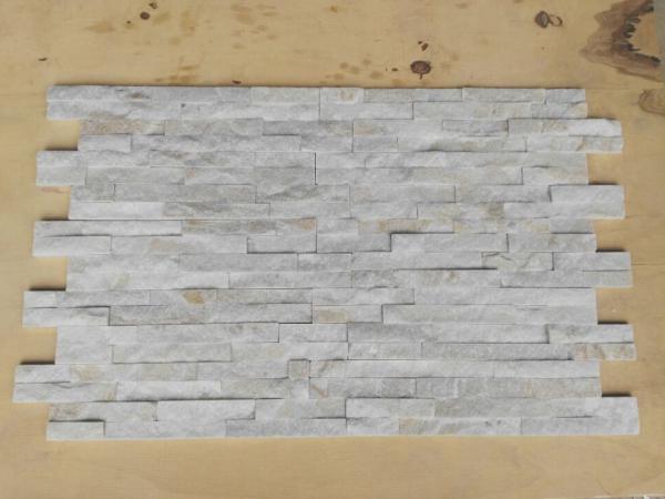 Ledge White Quartzite Stone Veneer Wall Stone Panels For Interior Decoration