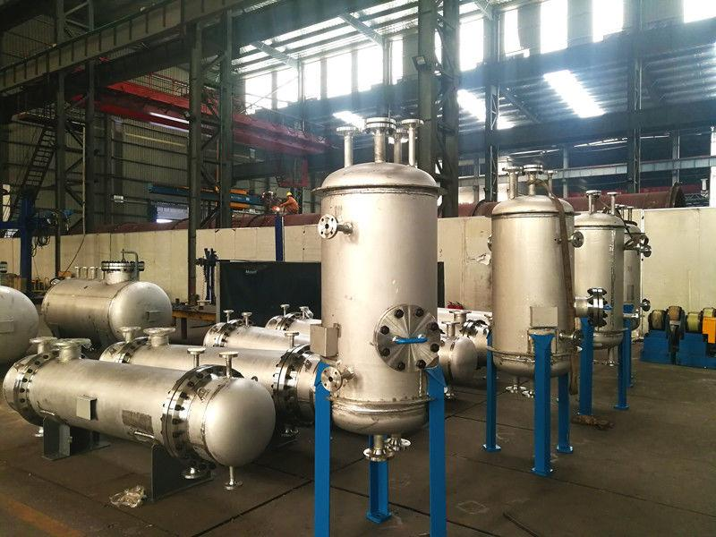 ASME Shell Condensing Unit Shell Tube Condenser Single Pass Multi Pass