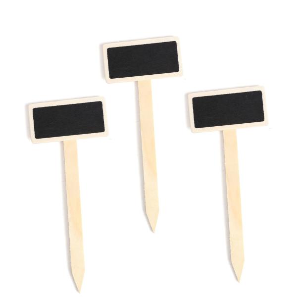 Mini Wooden T-type Plant Labels Garden Plant Markers Chalkboard Stakes Gardening Plant Labels Signs, Wooden Garden Markers