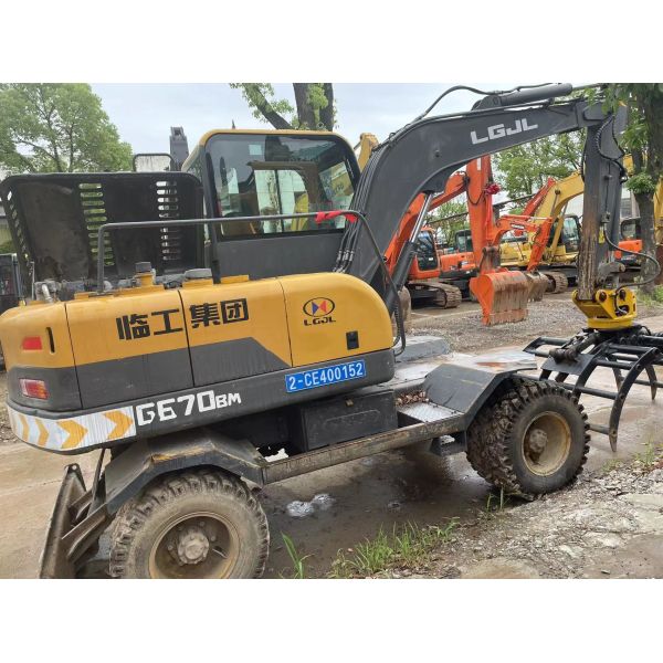 2018 Year Used SDLH LG670BM Wheel Excavator With Hydraulic Climp