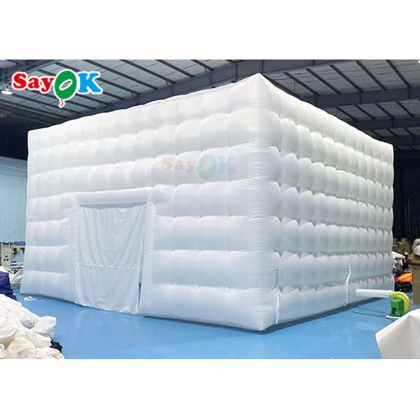 Mobile 8x8x4m Outdoor White Inflatable Air Tent For Happy Parties Inflatable Party Tent