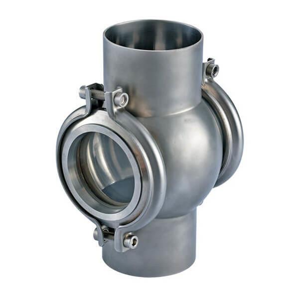 Hygienic Industrial Sight Glasses For Pressure Vessels , High Pressure Sight Glass