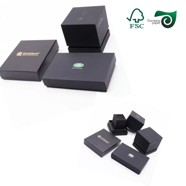 FSC 300g 350g 65 90cm Uncoated Black Kraft Paper Ideal For Gift Box Manufacturing