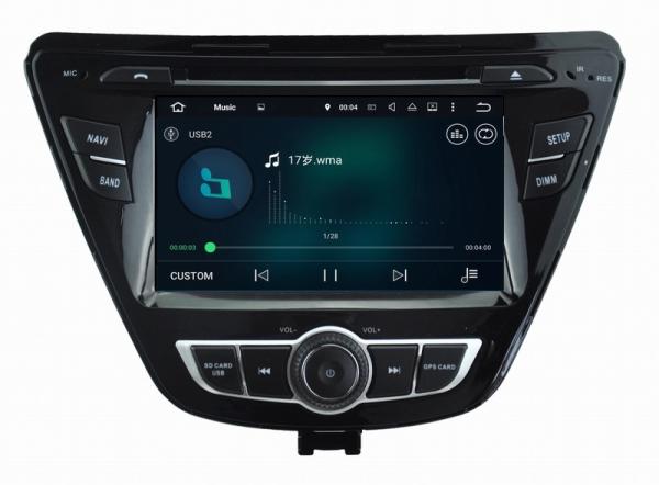 Ouchuangbo 7 inch digital screen radio player android 7.1 for Hyundai Elantra 2014 support DDR3 2GB mirror link 3g wifi