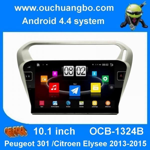 Ouchuangbo auto dvd gps navi for Peugeot 301 Elisee 2013 with bluetooth SWC AUX big screen android 4.4 system