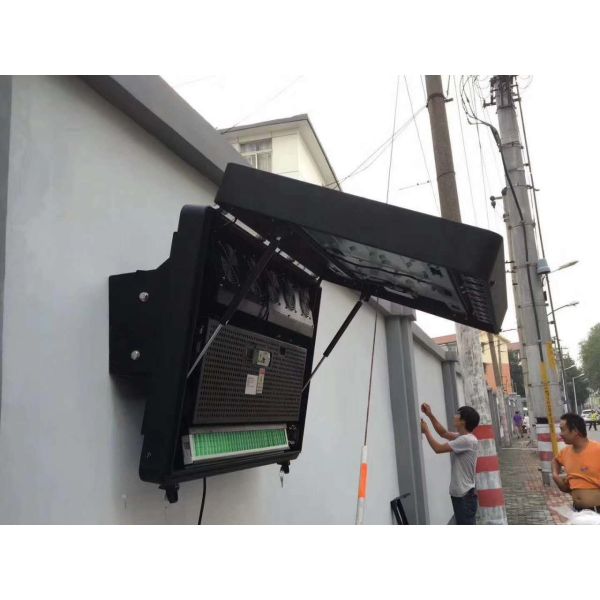 Jogador exterior da propaganda de Android do quiosque do tela táctil da montagem do teto com fãs